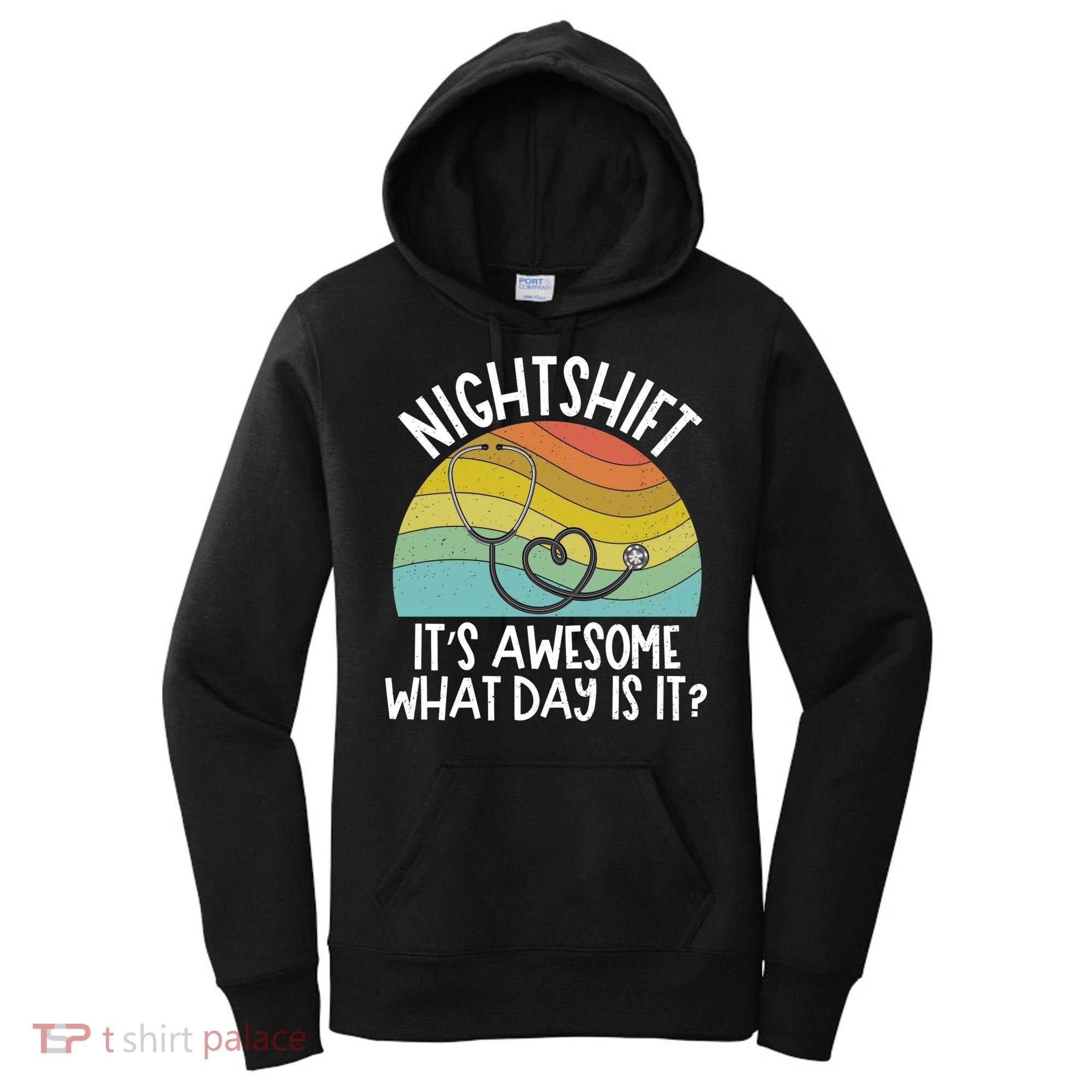 Nightshift Nurse Night Shift Nursing Rn Lpn Cna Prn Lnd Care Gift Women's Hoodie