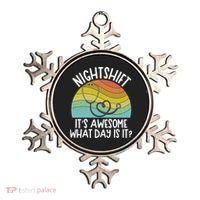 Nightshift Nurse Night Shift Nursing Rn Lpn Cna Prn Lnd Care Gift Ornament thumb 0