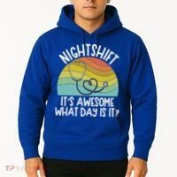 Nightshift Nurse Night Shift Nursing Rn Lpn Cna Prn Lnd Care Gift Hoodie thumb 2