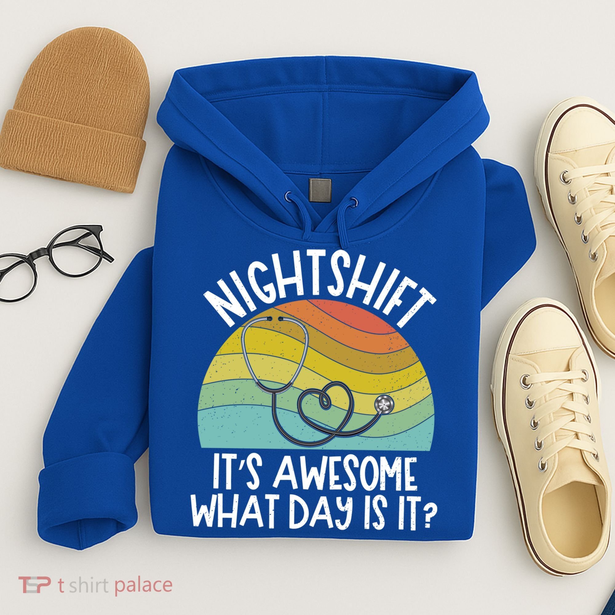 Nightshift Nurse Night Shift Nursing Rn Lpn Cna Prn Lnd Care Gift Hoodie