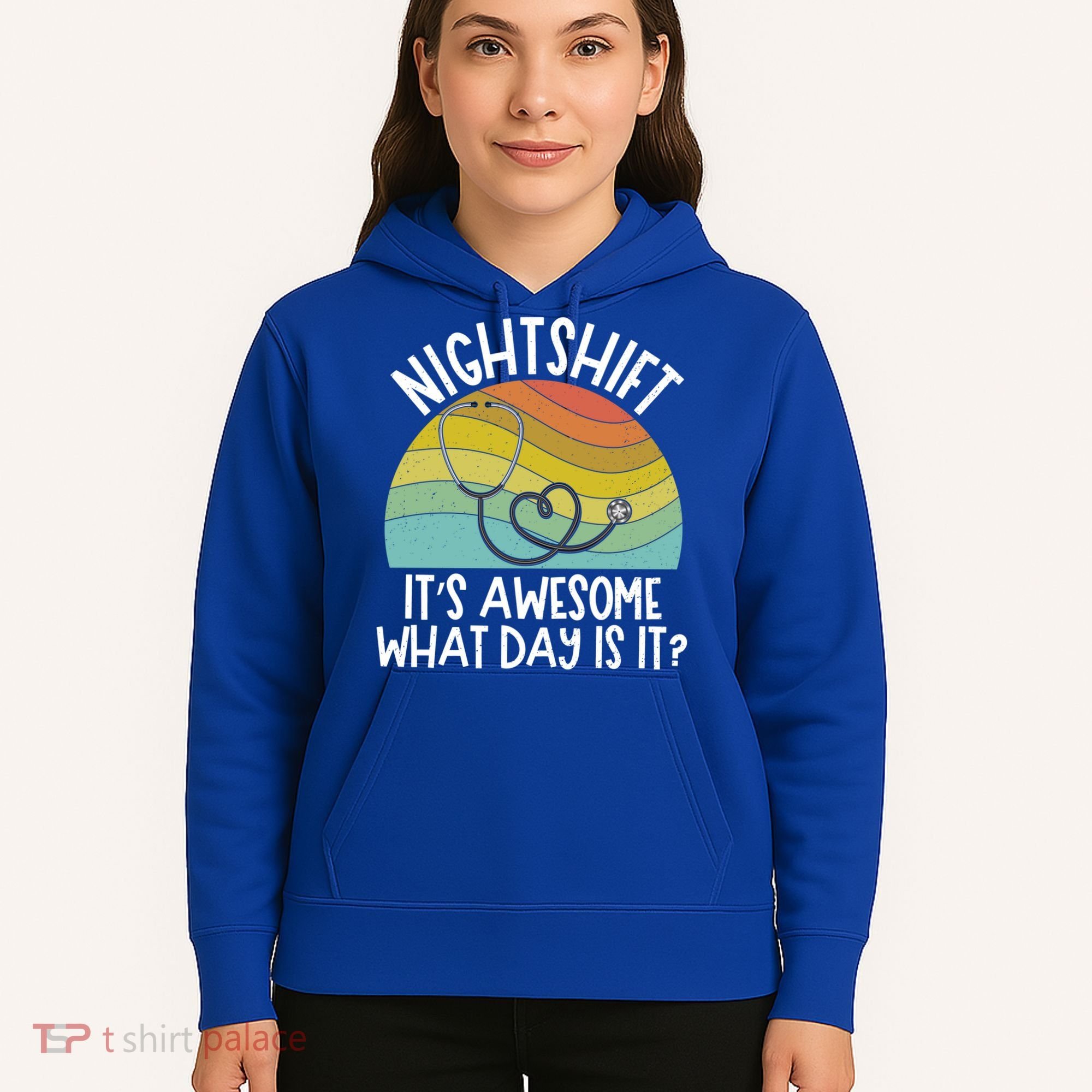 Nightshift Nurse Night Shift Nursing Rn Lpn Cna Prn Lnd Care Gift Hoodie
