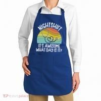 Nightshift Nurse Night Shift Nursing Rn Lpn Cna Prn Lnd Care Gift Apron thumb 2