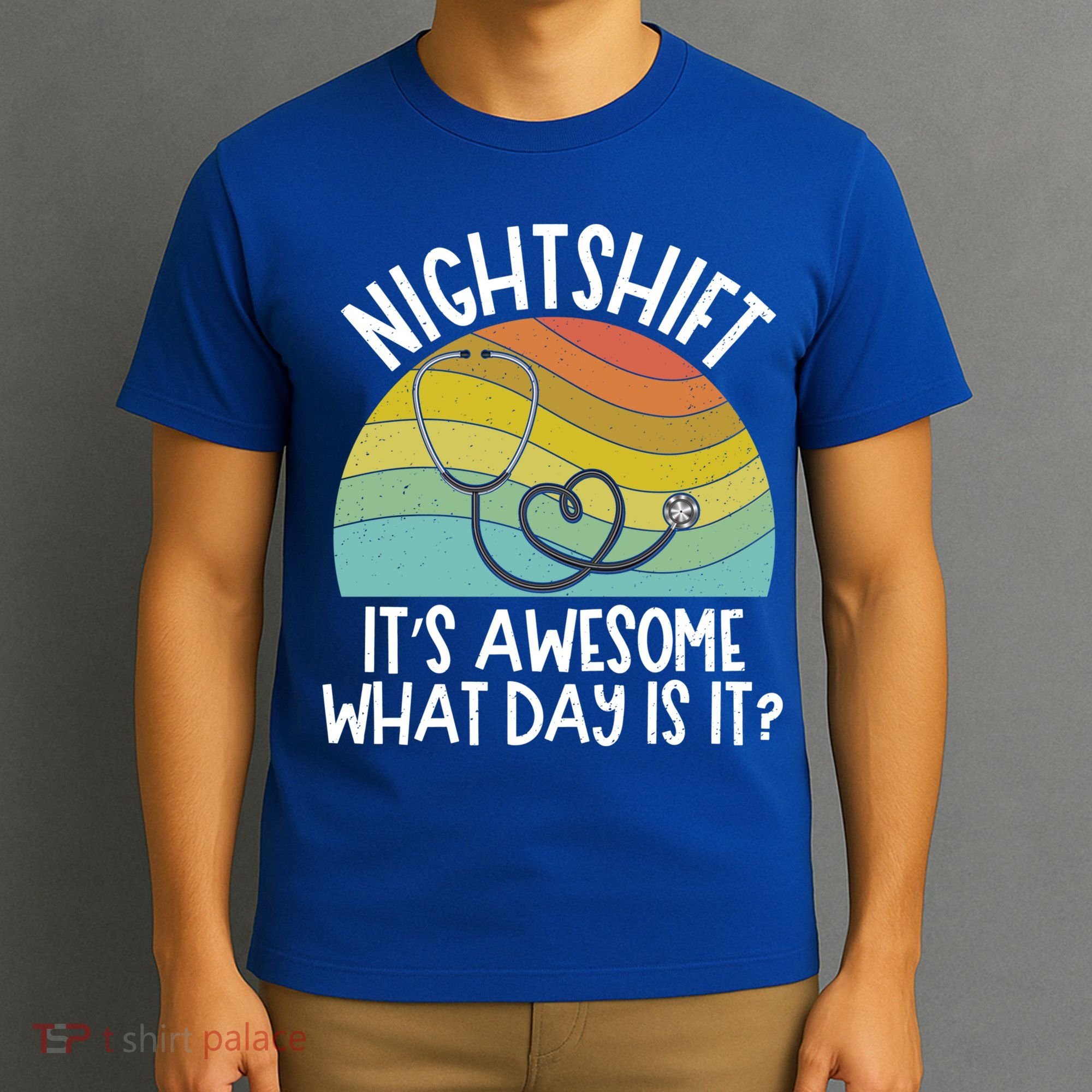 Nightshift Nurse Night Shift Nursing Rn Lpn Cna Prn Lnd Care Gift T-Shirt