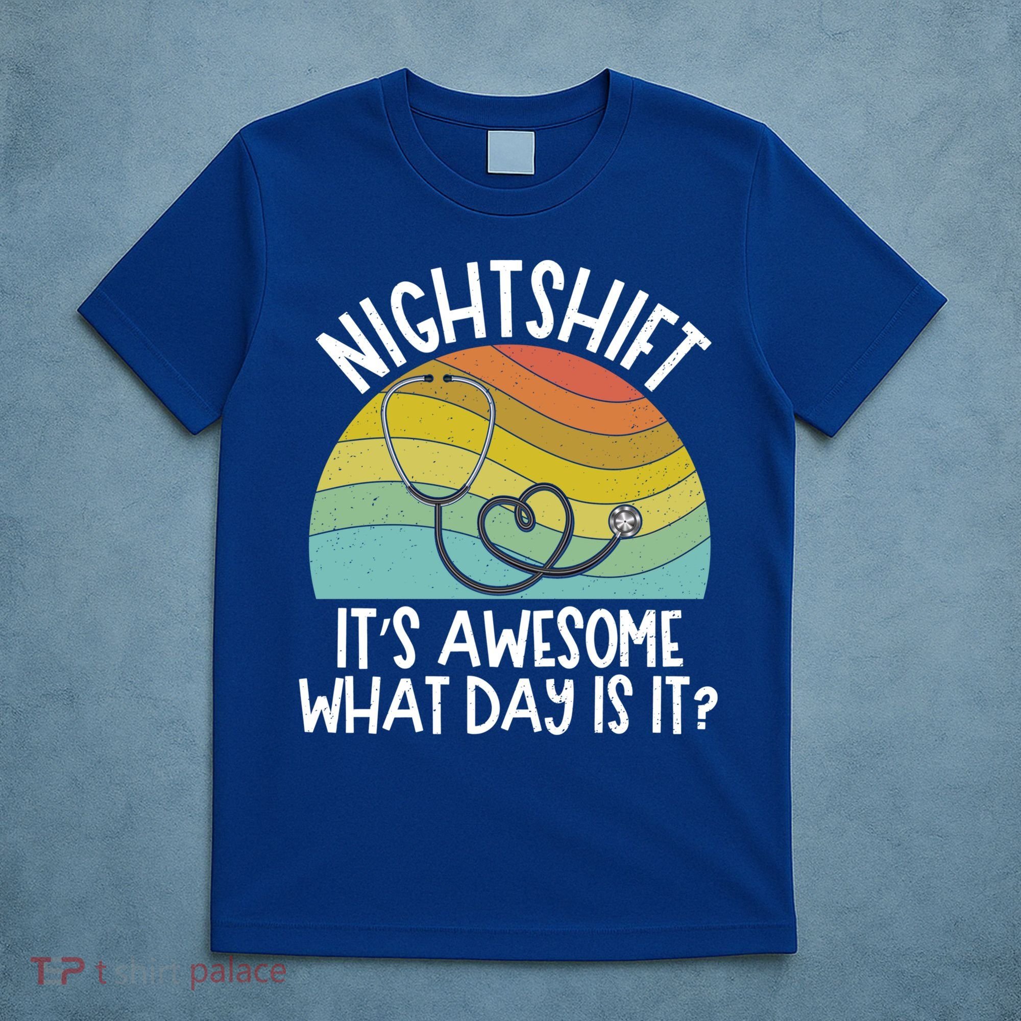 Nightshift Nurse Night Shift Nursing Rn Lpn Cna Prn Lnd Care Gift T-Shirt