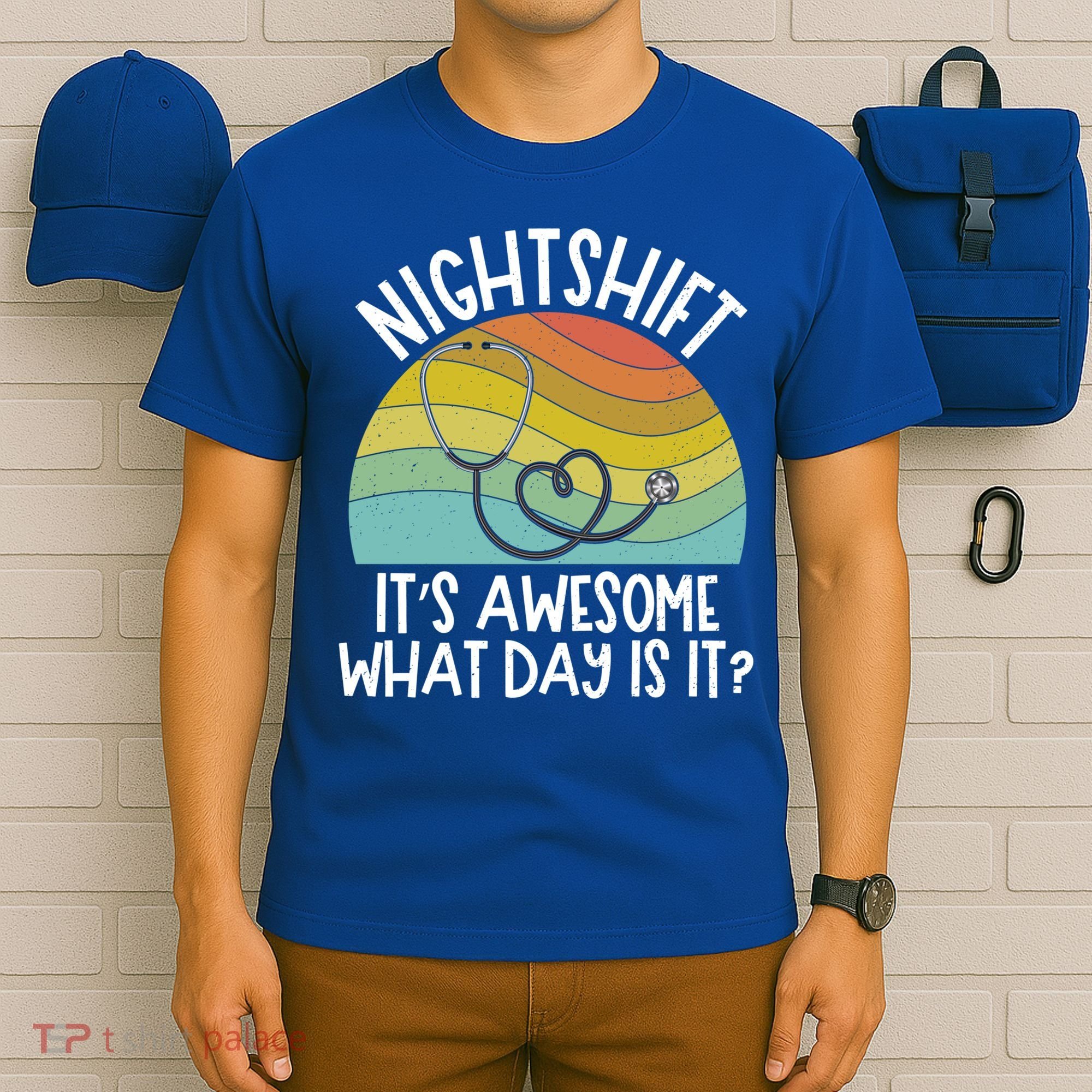 Nightshift Nurse Night Shift Nursing Rn Lpn Cna Prn Lnd Care Gift T-Shirt