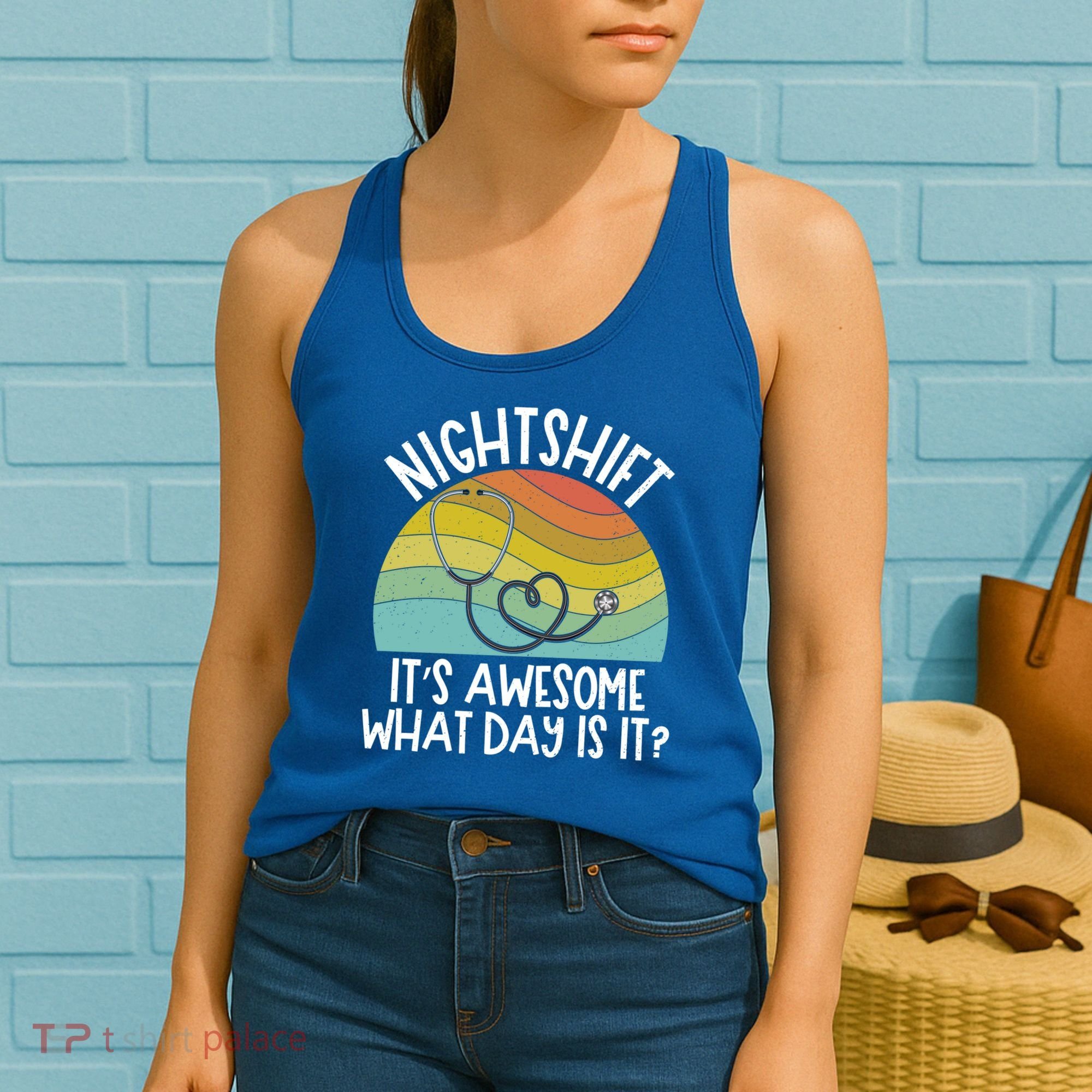 Nightshift Nurse Night Shift Nursing Rn Lpn Cna Prn Lnd Care Gift Women's Tank Top