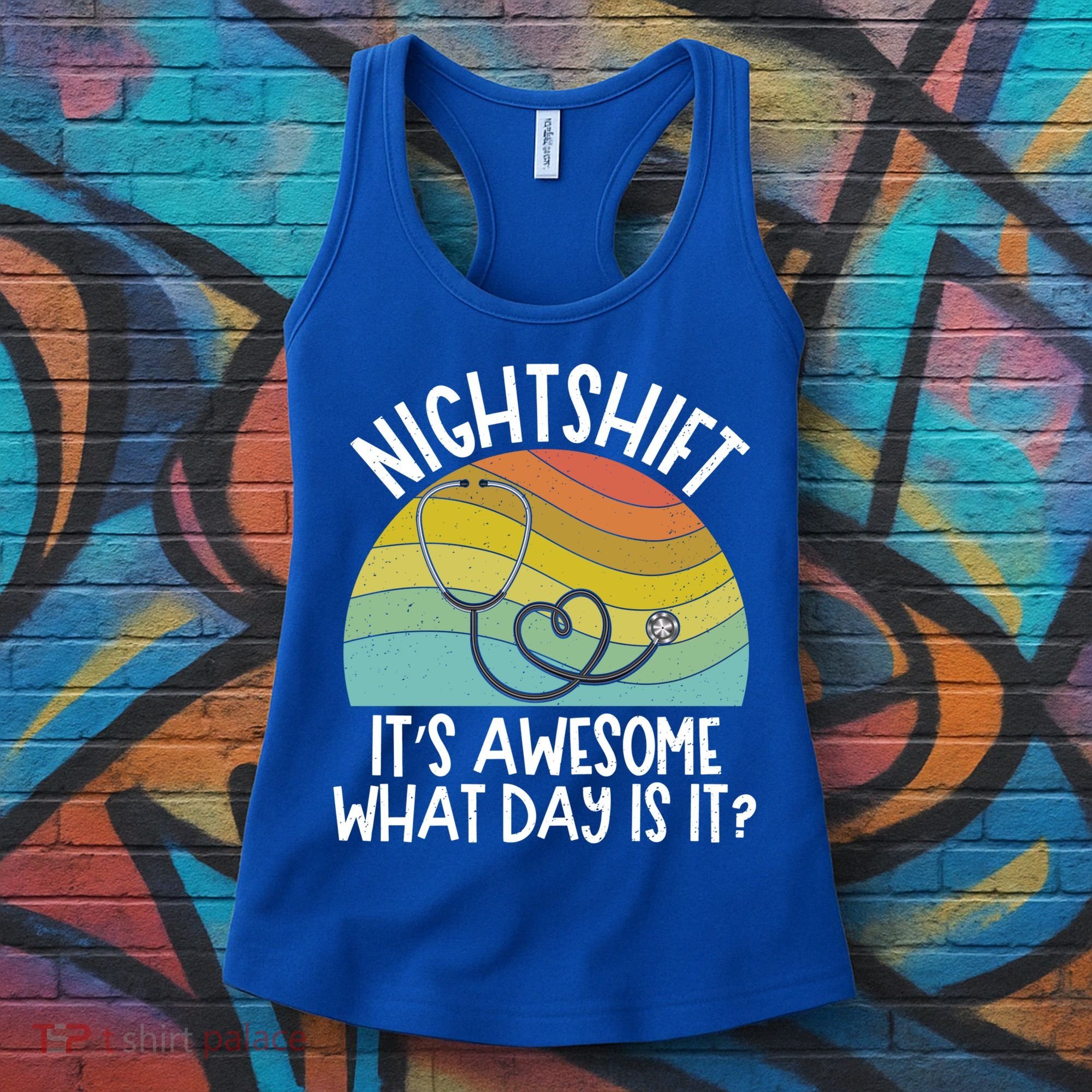 Nightshift Nurse Night Shift Nursing Rn Lpn Cna Prn Lnd Care Gift Women's Tank Top