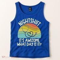 Nightshift Nurse Night Shift Nursing Rn Lpn Cna Prn Lnd Care Gift Tank Top thumb 2