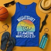 Nightshift Nurse Night Shift Nursing Rn Lpn Cna Prn Lnd Care Gift Tank Top thumb 4