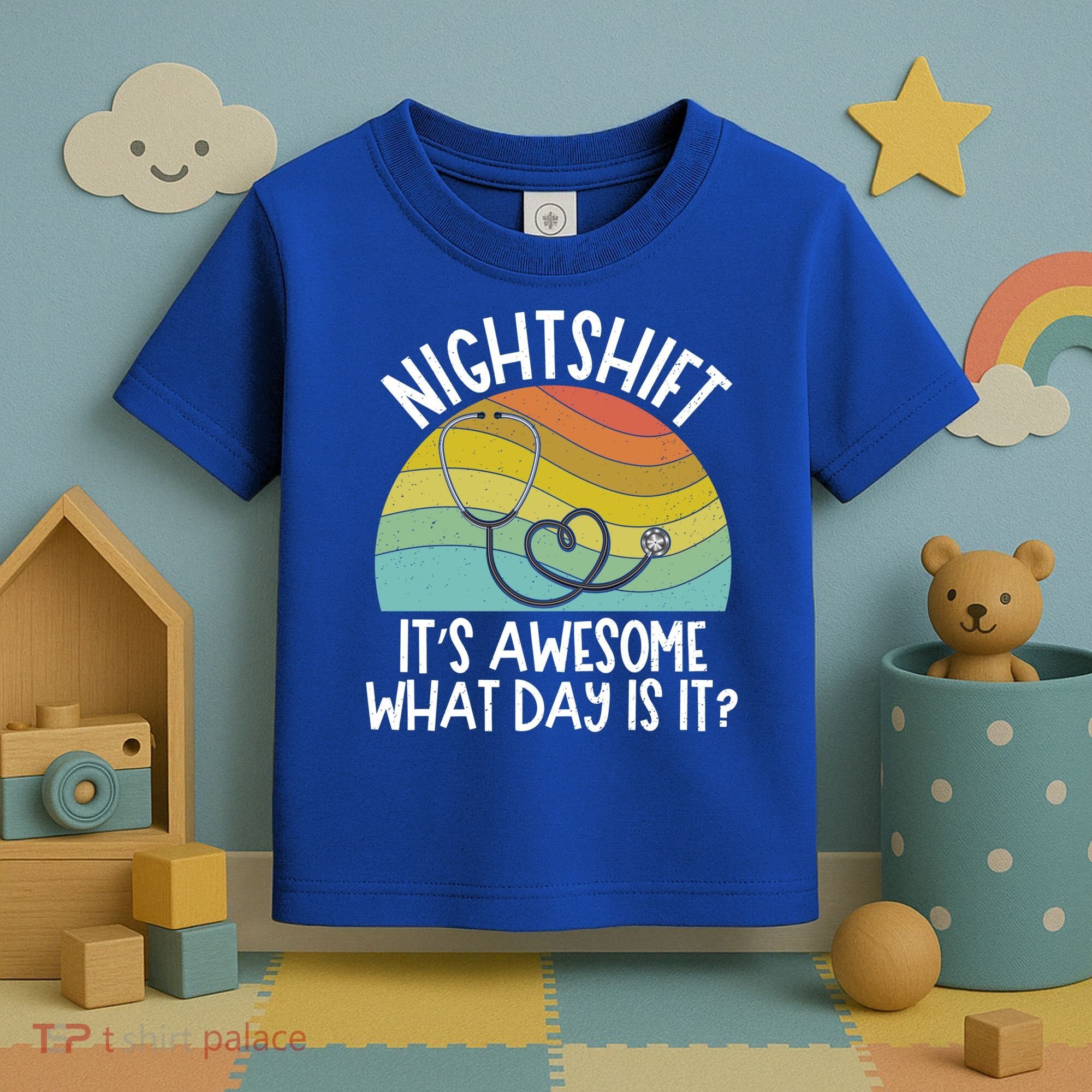 Nightshift Nurse Night Shift Nursing Rn Lpn Cna Prn Lnd Care Gift Toddler T-Shirt