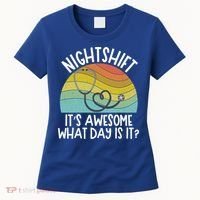 Nightshift Nurse Night Shift Nursing Rn Lpn Cna Prn Lnd Care Gift Women's T-Shirt thumb 0
