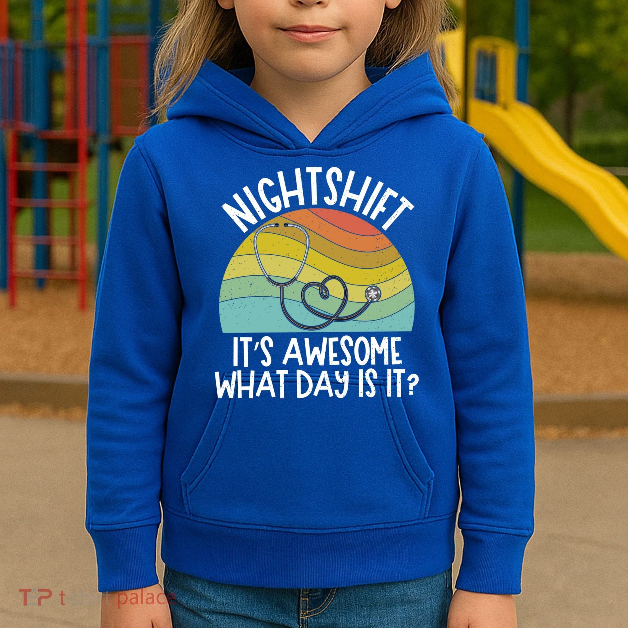 Nightshift Nurse Night Shift Nursing Rn Lpn Cna Prn Lnd Care Gift Kids Hoodie