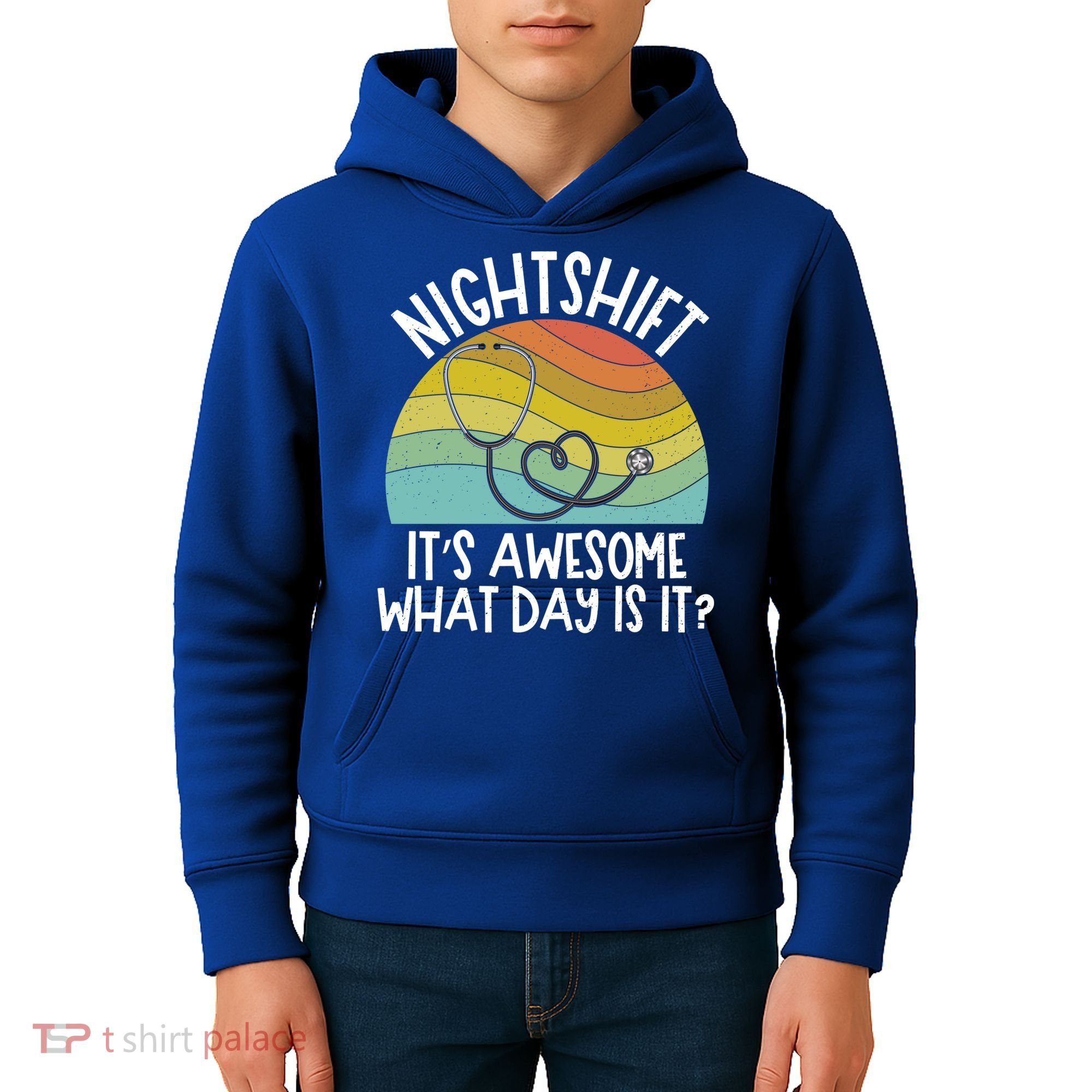 Nightshift Nurse Night Shift Nursing Rn Lpn Cna Prn Lnd Care Gift Kids Hoodie