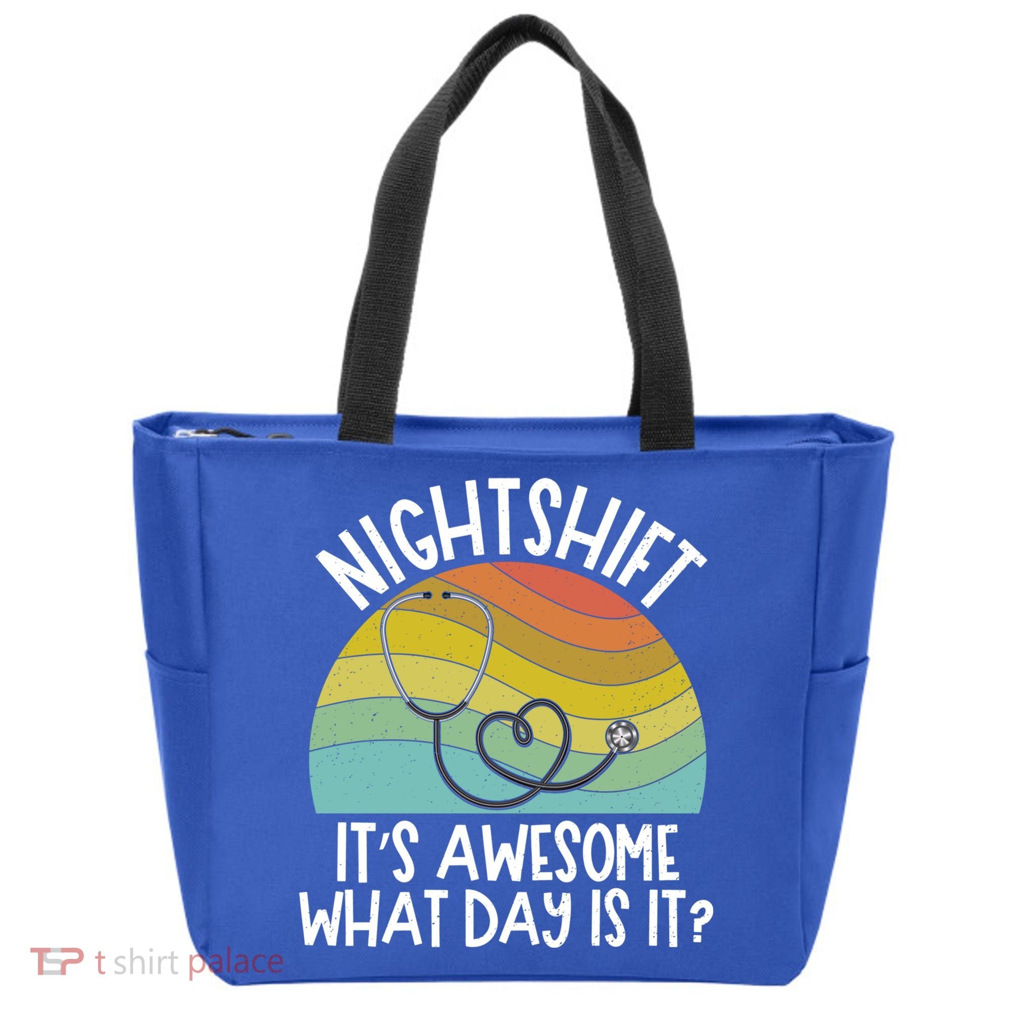 Nightshift Nurse Night Shift Nursing Rn Lpn Cna Prn Lnd Care Gift Tote Bag