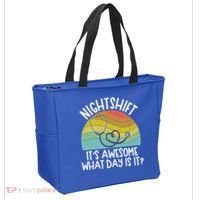 Nightshift Nurse Night Shift Nursing Rn Lpn Cna Prn Lnd Care Gift Tote Bag thumb 2