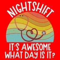Nightshift Nurse Night Shift Nursing Rn Lpn Cna Prn Lnd Care Gift Santa Hat thumb 1