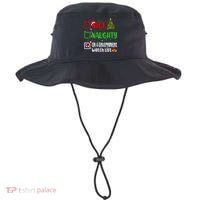 Nice Naughty On A Government Watch List Christmas List Bucket Hat thumb 0
