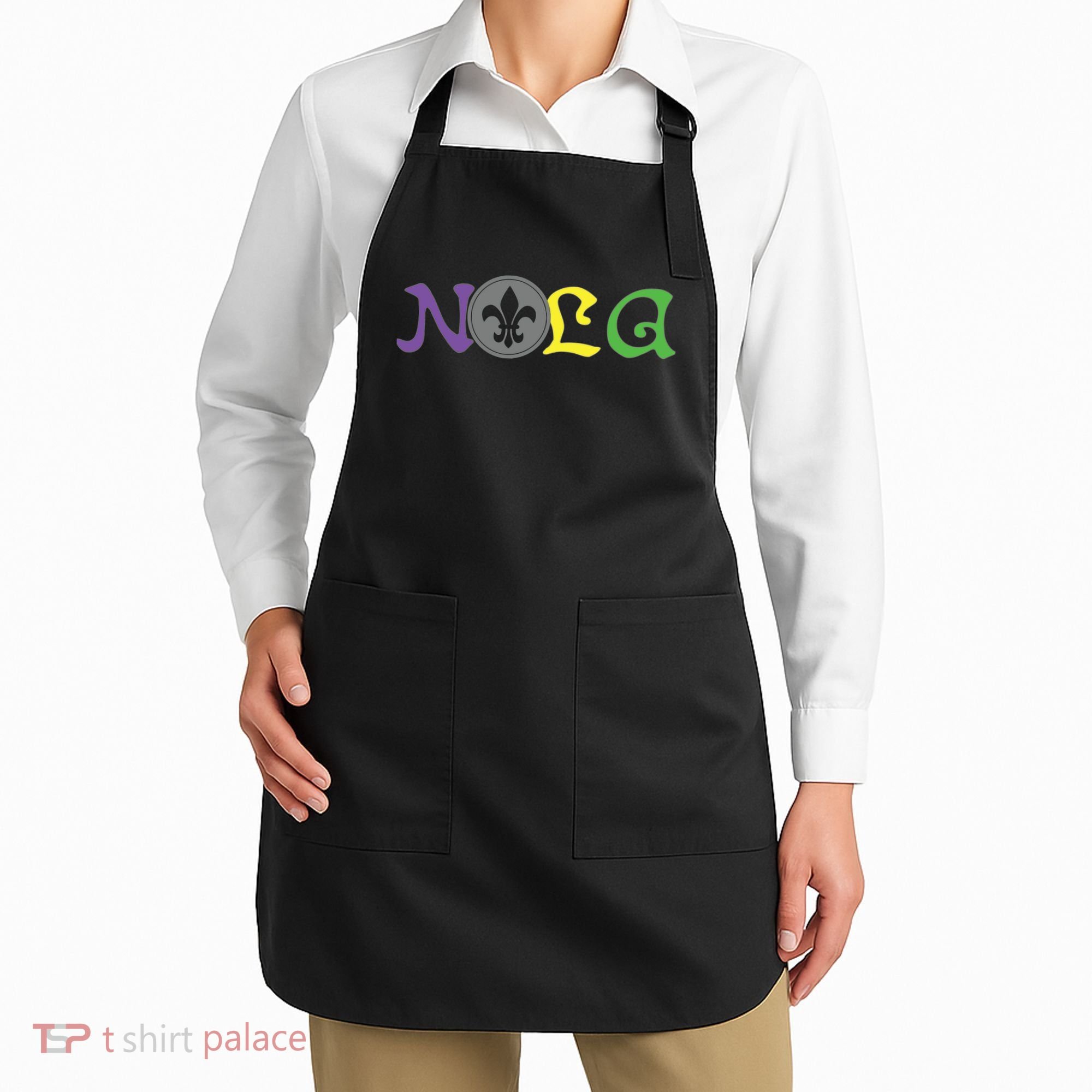 Nola New Orleans Mardi Gras 504 Apron