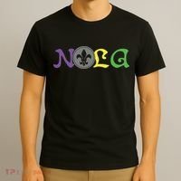 Nola New Orleans Mardi Gras 504 T-Shirt thumb 3