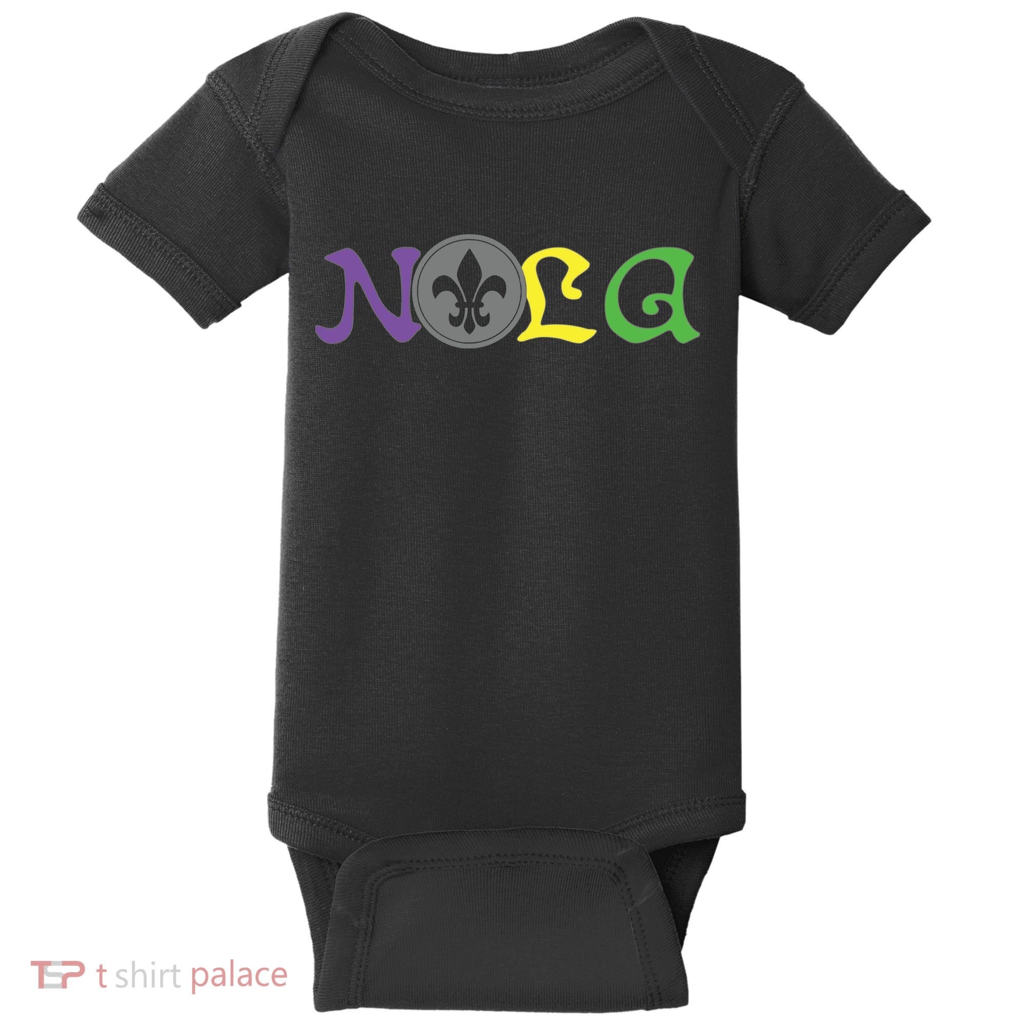 Nola New Orleans Mardi Gras 504 Baby Bodysuit