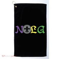 Nola New Orleans Mardi Gras 504 Golf Towel thumb 0