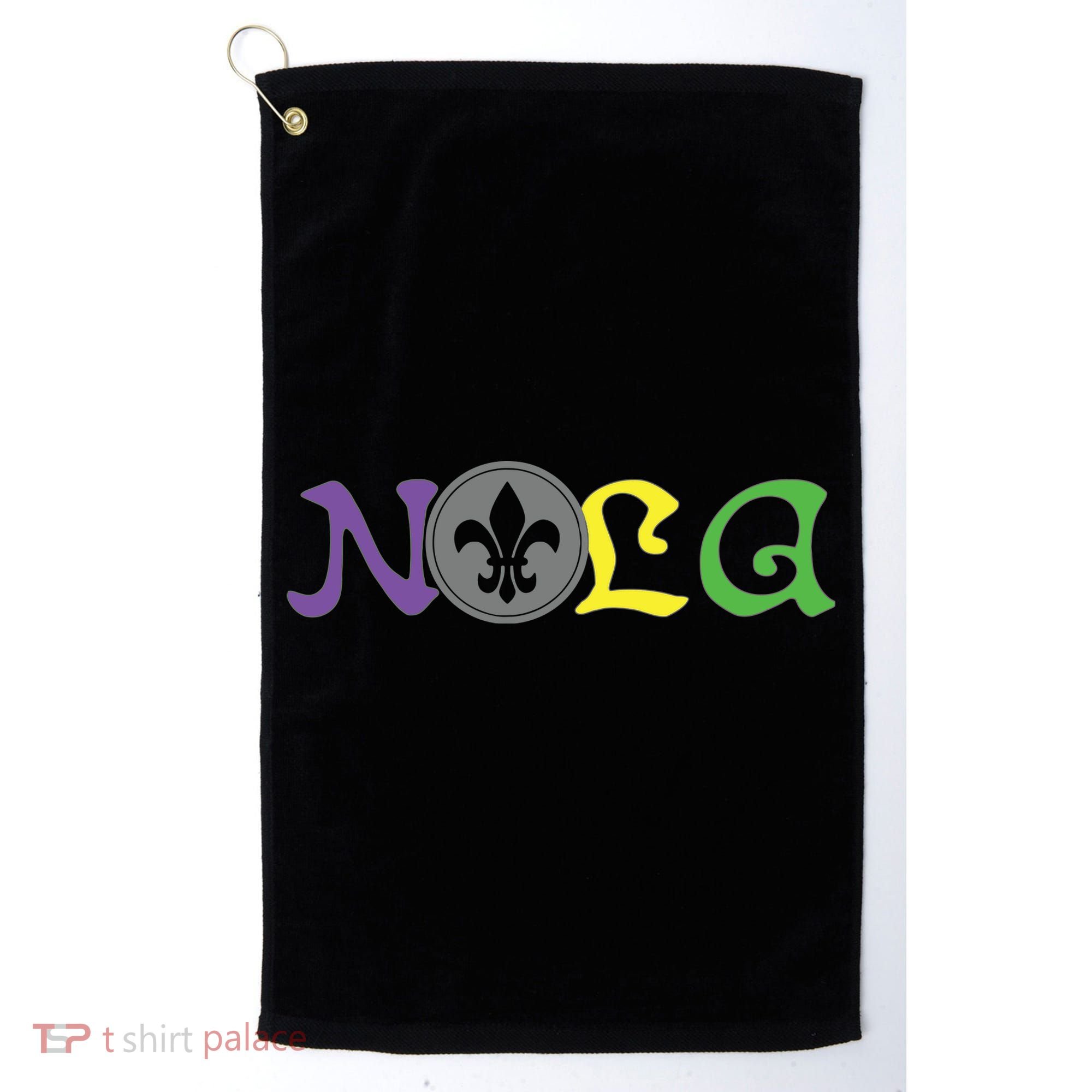 Nola New Orleans Mardi Gras 504 Golf Towel