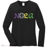 Nola New Orleans Mardi Gras 504 Women's Long Sleeve Shirt thumb 0