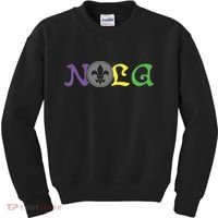 Nola New Orleans Mardi Gras 504 Kids Sweatshirt thumb 0