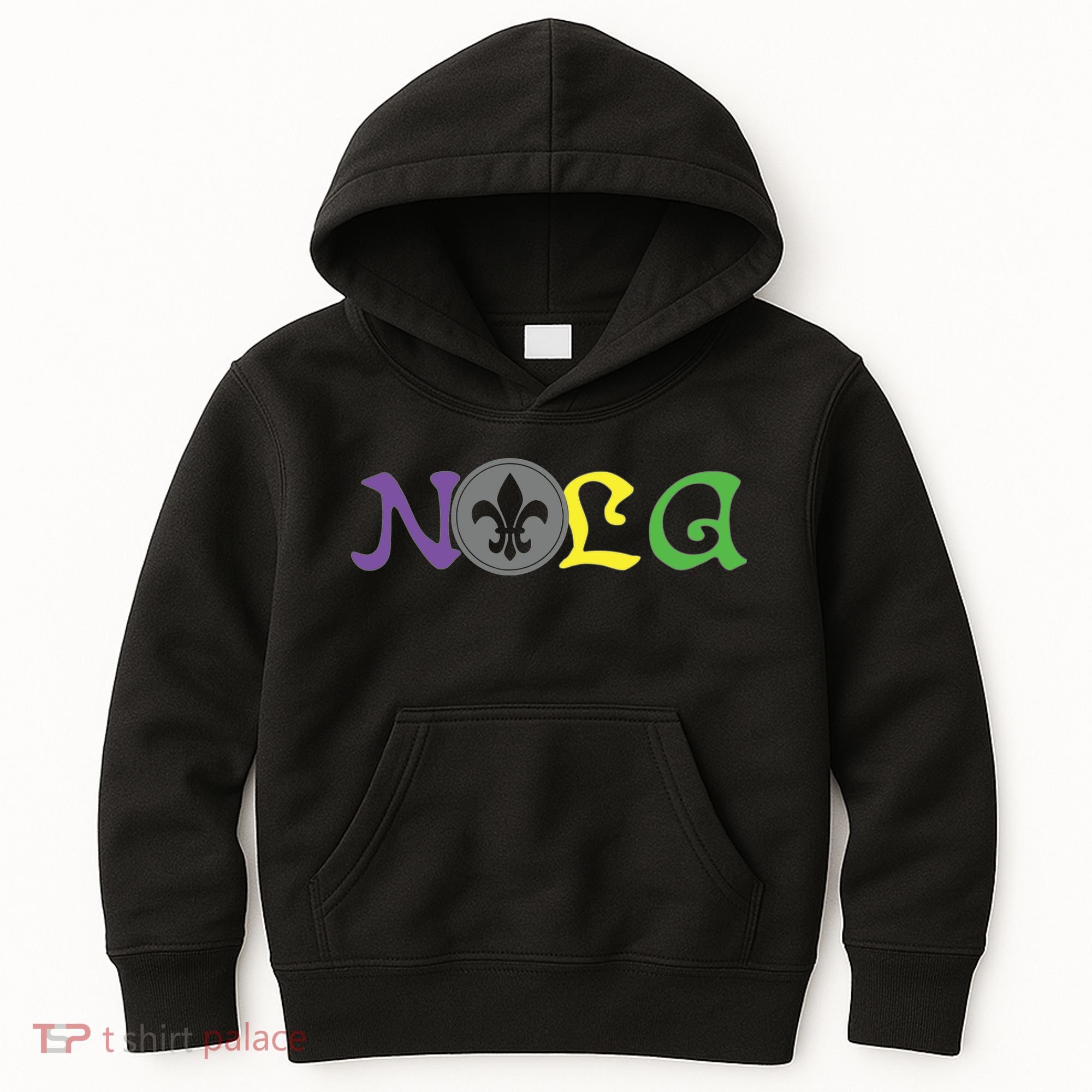 Nola New Orleans Mardi Gras 504 Kids Hoodie