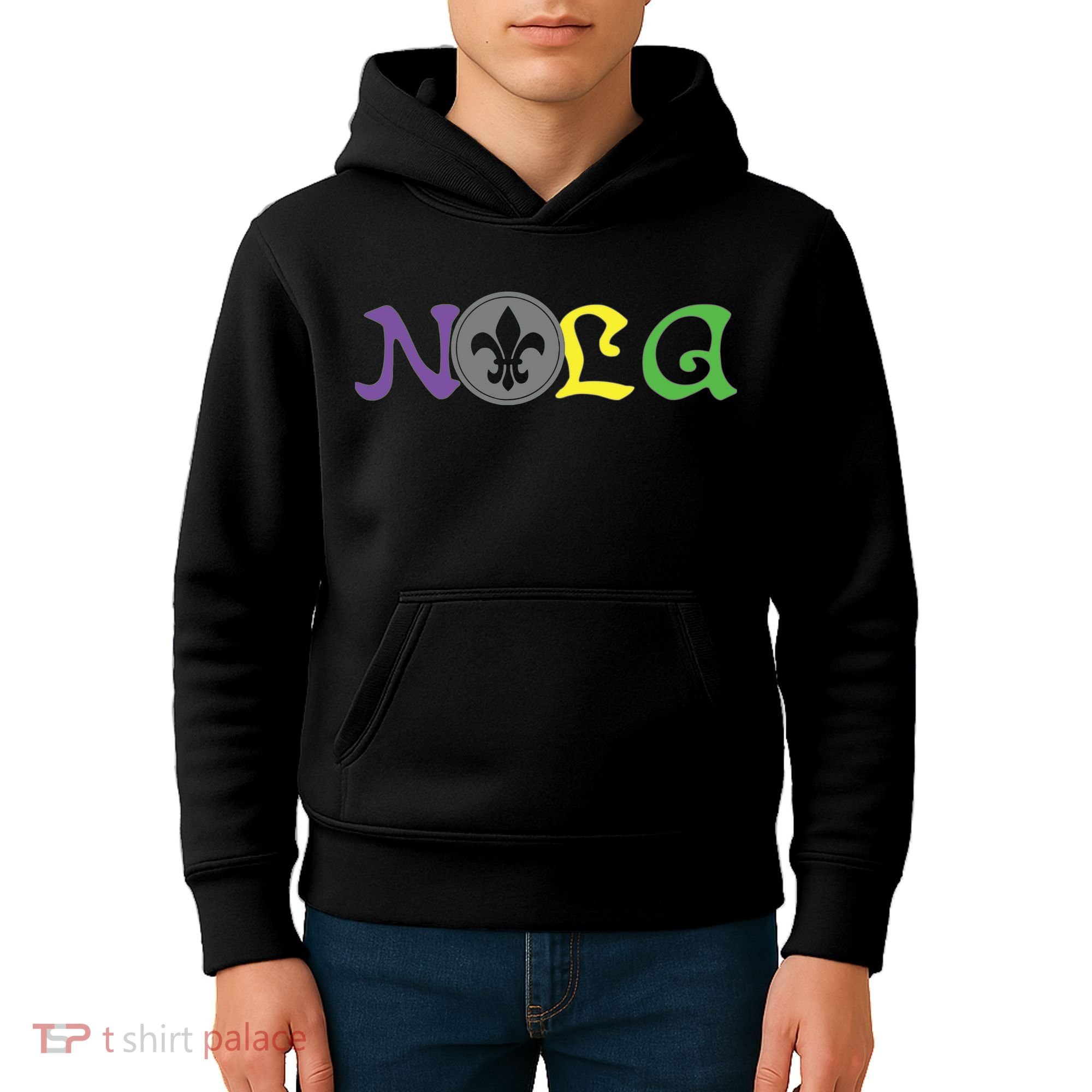 Nola New Orleans Mardi Gras 504 Kids Hoodie