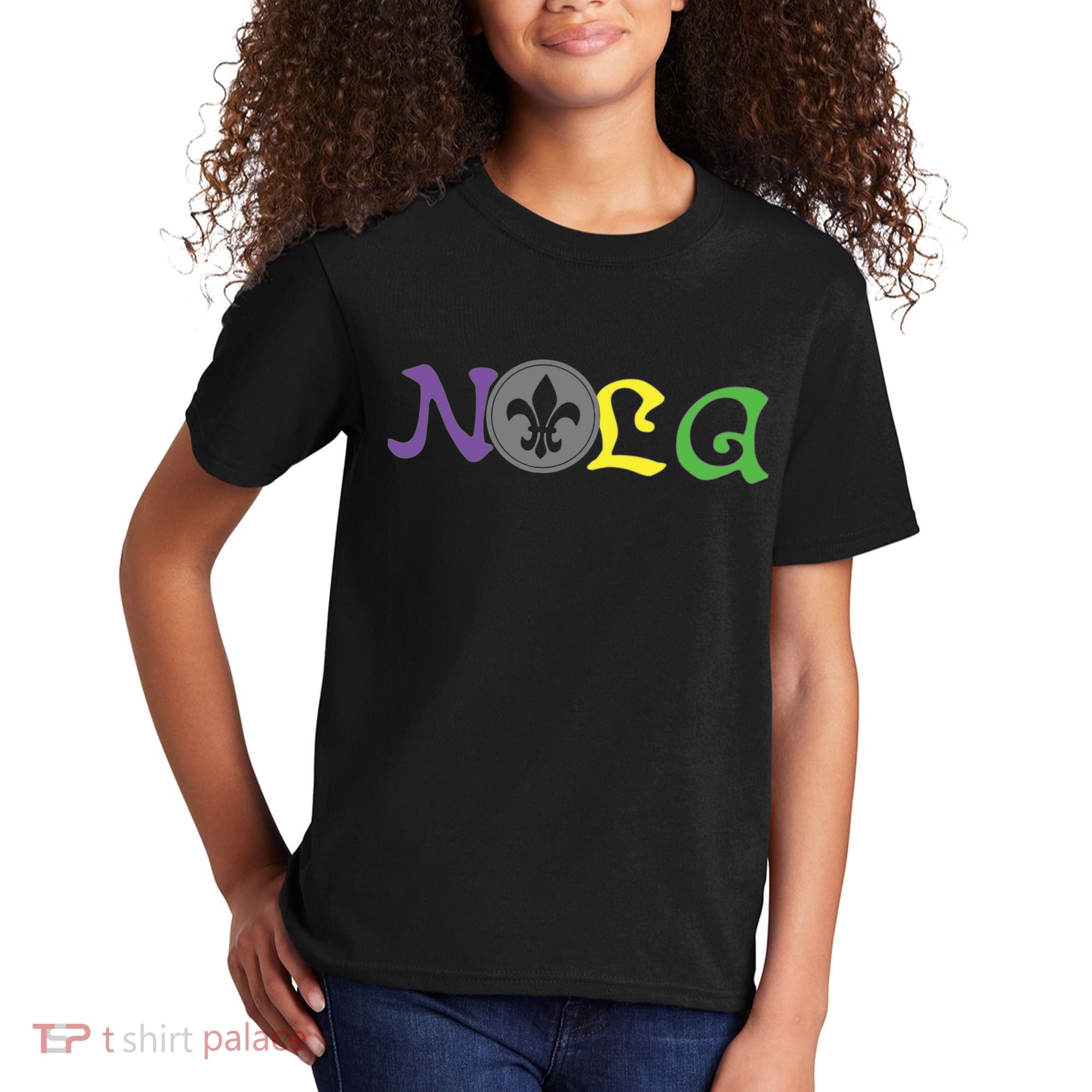 Nola New Orleans Mardi Gras 504 Kids T-Shirt