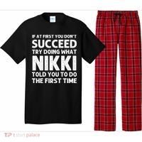 NIKKI Name Personalized Birthday Funny Christmas Joke Pajama Set thumb 0