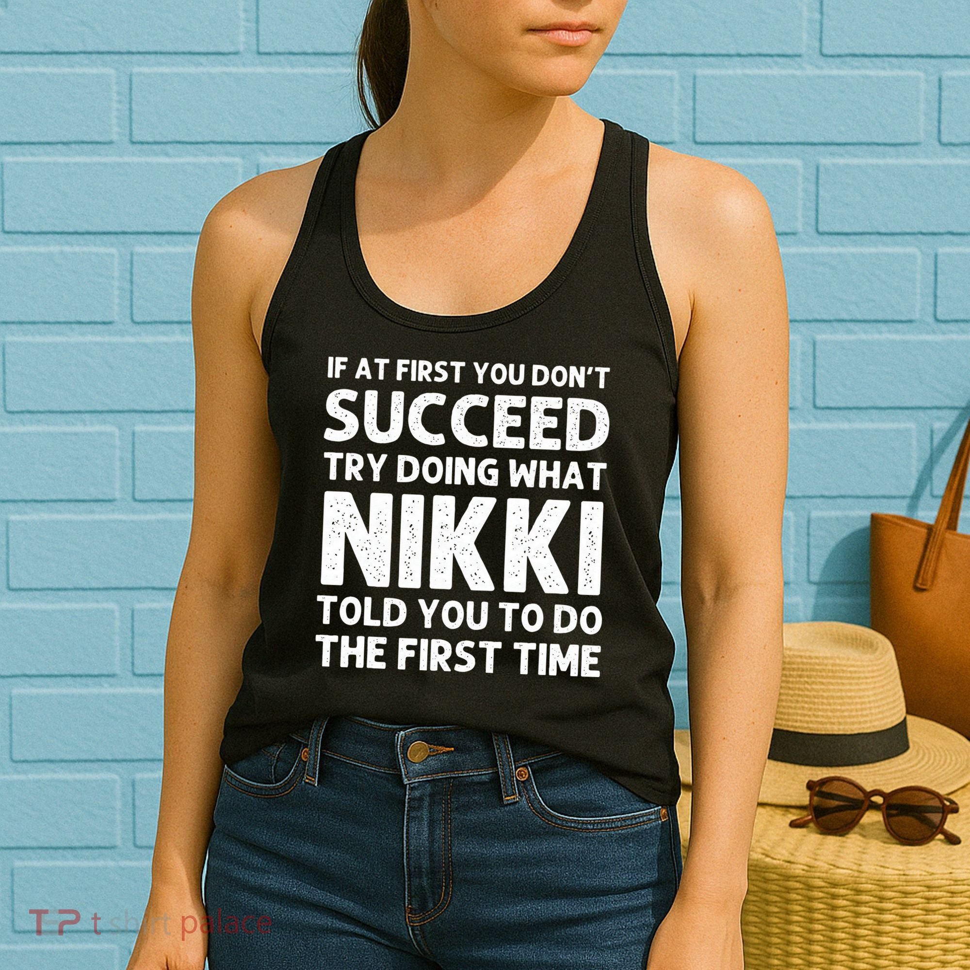 NIKKI Name Personalized Birthday Funny Christmas Joke Women's Tank Top