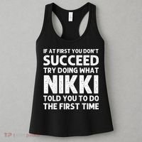 NIKKI Name Personalized Birthday Funny Christmas Joke Women's Tank Top thumb 3