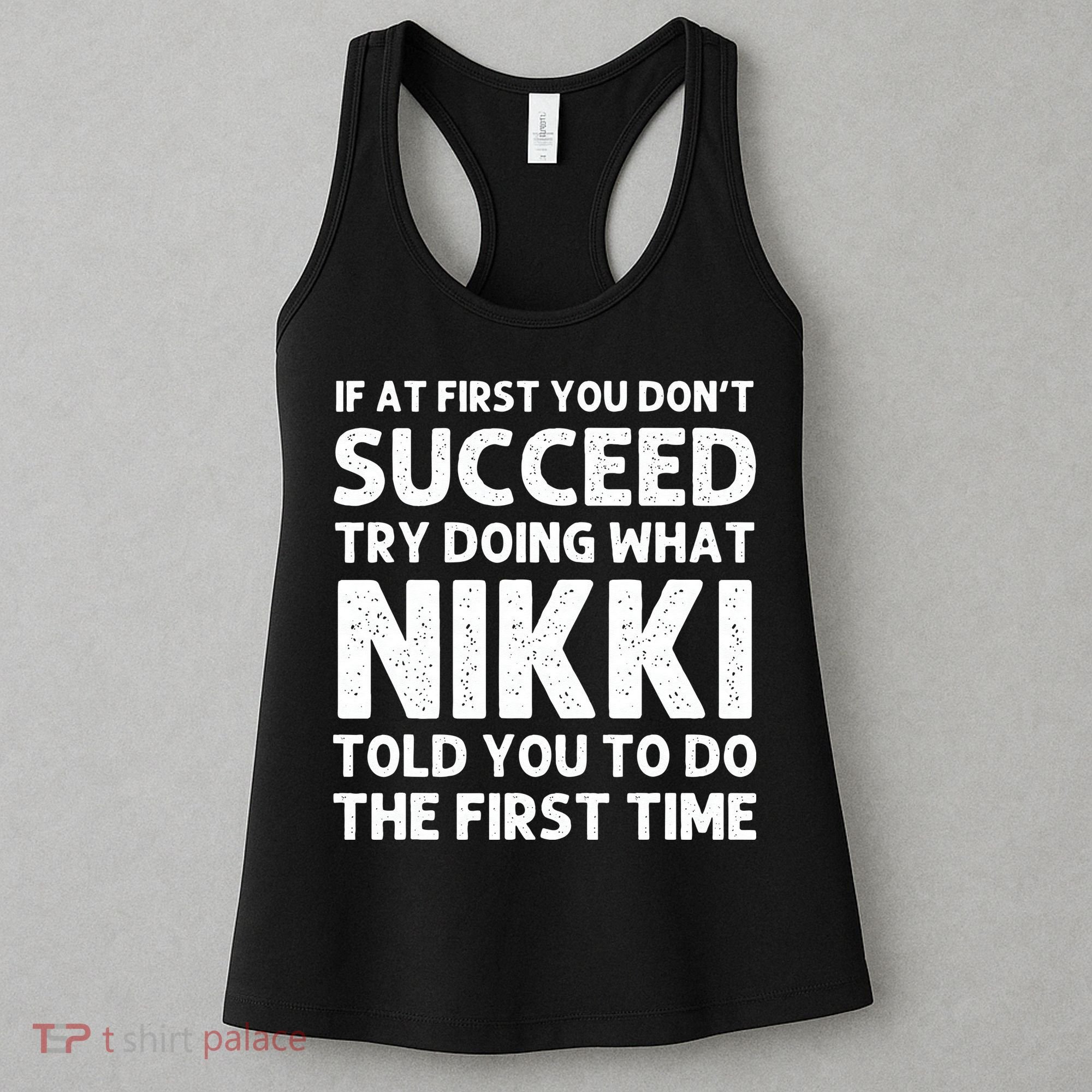 NIKKI Name Personalized Birthday Funny Christmas Joke Women's Tank Top