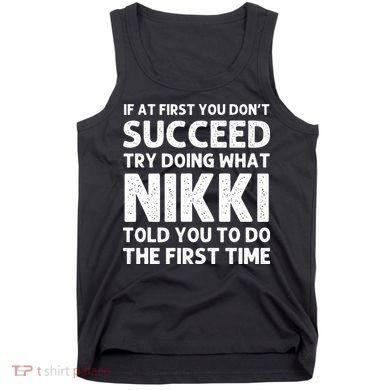 NIKKI Name Personalized Birthday Funny Christmas Joke Tank Top