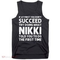 NIKKI Name Personalized Birthday Funny Christmas Joke Tank Top thumb 0