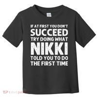 NIKKI Name Personalized Birthday Funny Christmas Joke Toddler T-Shirt thumb 0