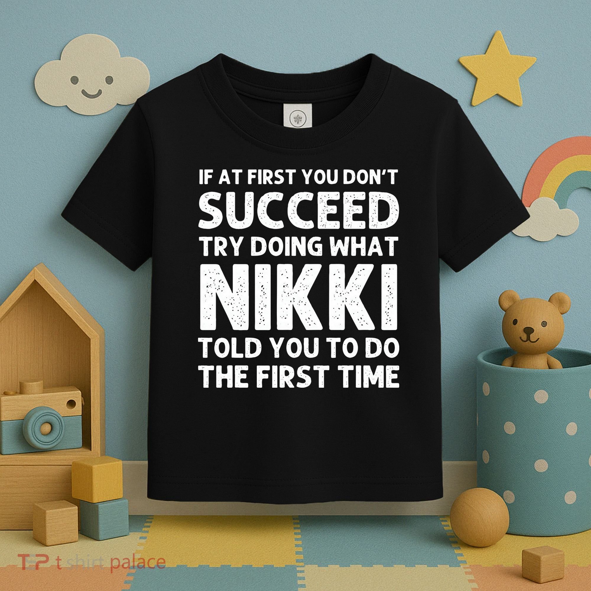 NIKKI Name Personalized Birthday Funny Christmas Joke Toddler T-Shirt