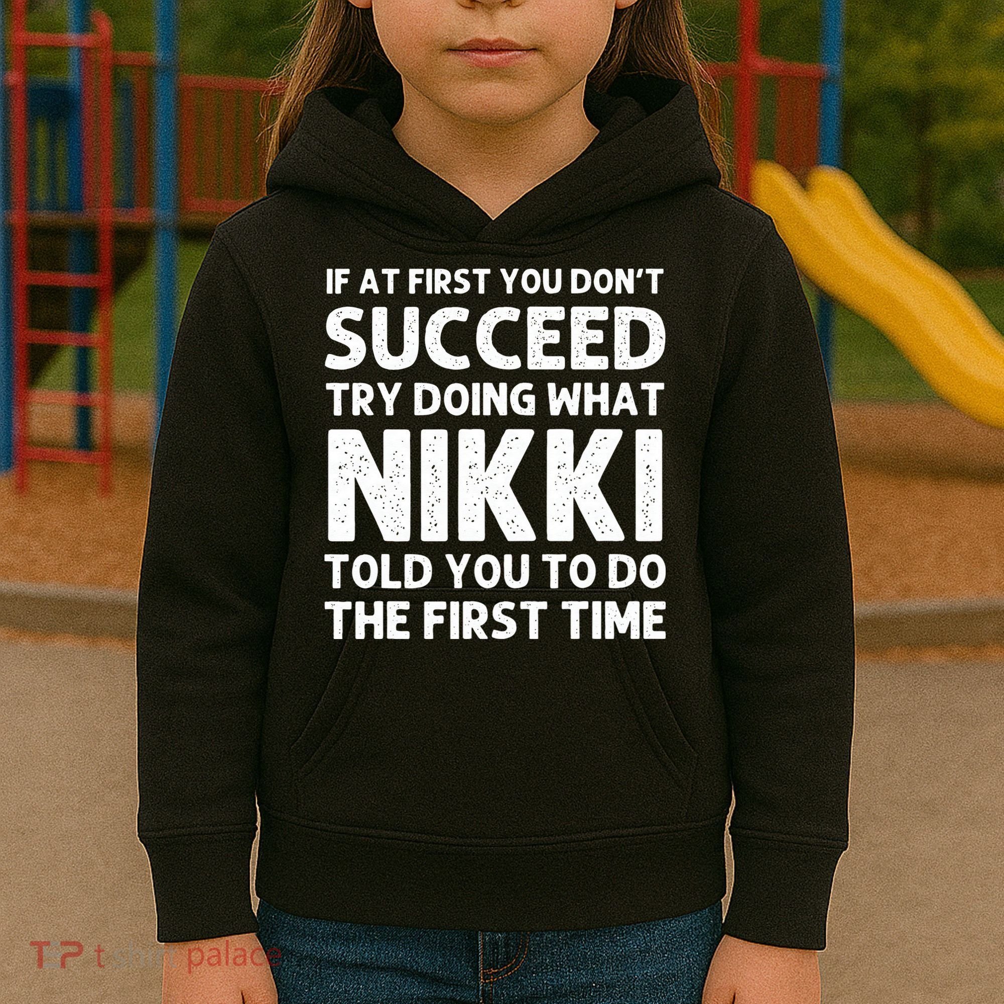 NIKKI Name Personalized Birthday Funny Christmas Joke Kids Hoodie