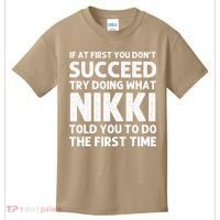 NIKKI Name Personalized Birthday Funny Christmas Joke Kids T-Shirt thumb 0