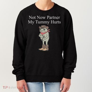 Not Now Partner My Tummy Hurts Women's Sweatshirt