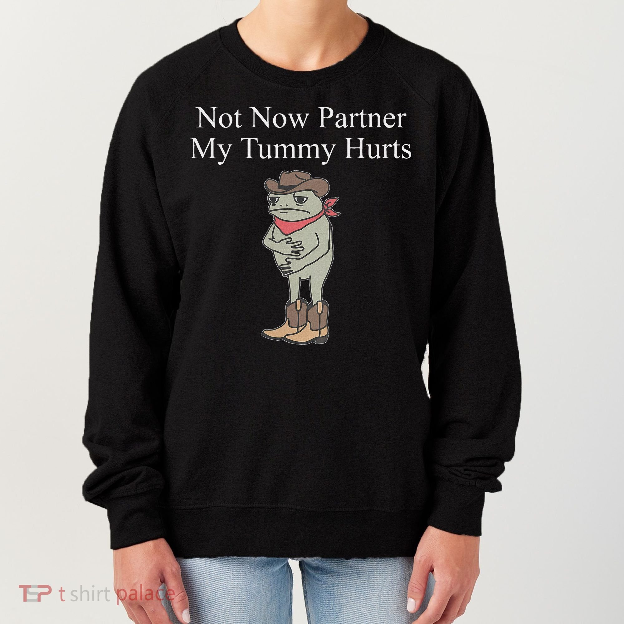 Not Now Partner My Tummy Hurts Women's Sweatshirt