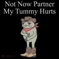 Not Now Partner My Tummy Hurts Women's Hoodie thumb 2