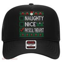Naughty Nice Physical Therapist Christmas List Ugly Sweater Funny Gift Hat thumb 0