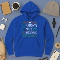 Naughty Nice Physical Therapist Christmas List Ugly Sweater Funny Gift Hoodie thumb 3