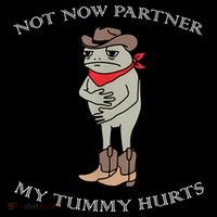 Not Now Partner My Tummy Hurts Women's Hoodie thumb 2