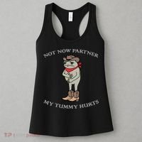 Not Now Partner My Tummy Hurts Women's Tank Top thumb 3