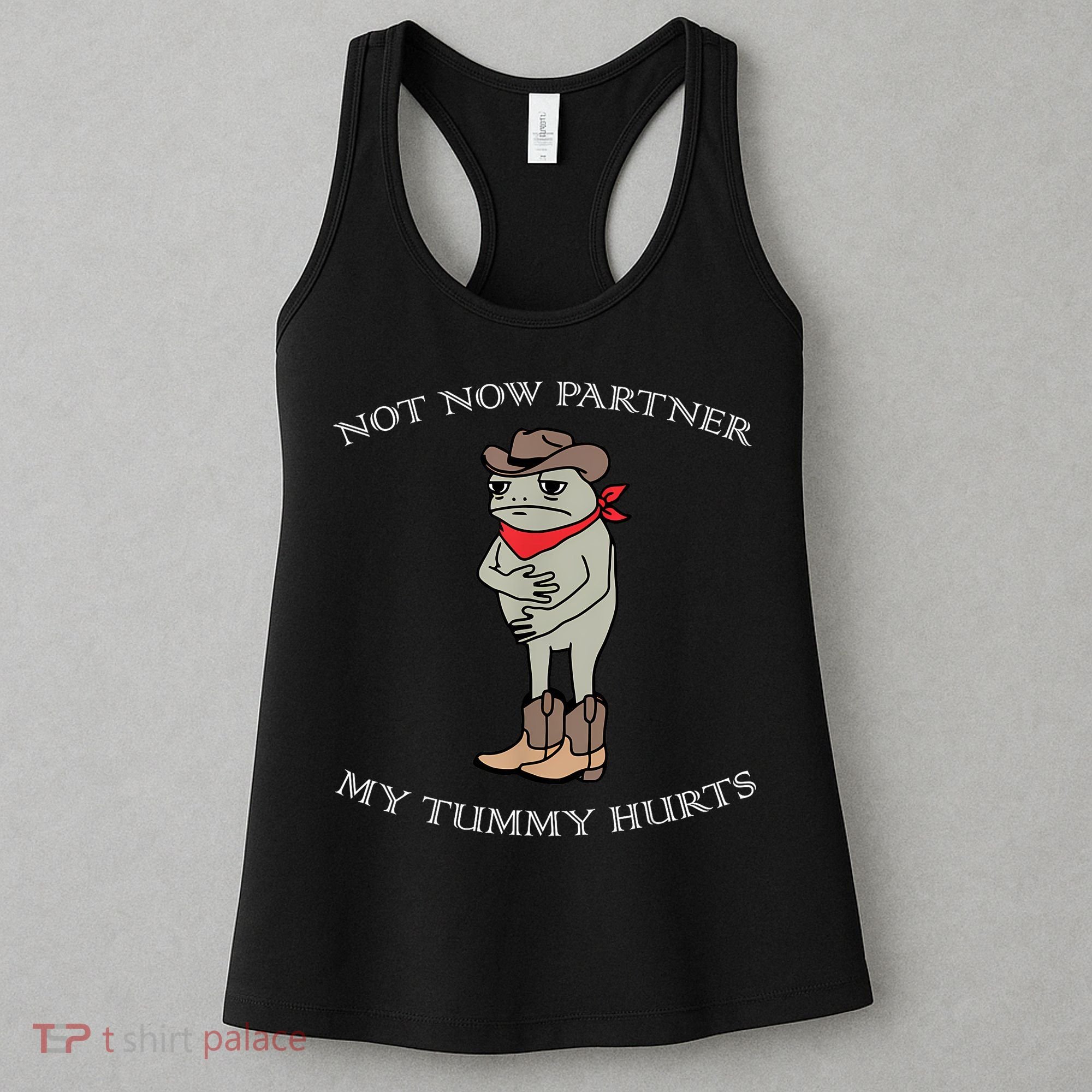 Not Now Partner My Tummy Hurts Women's Tank Top