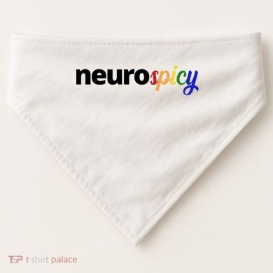 Neurospicy Neurodivergent Pride Autism USA-Made Doggie Bandana